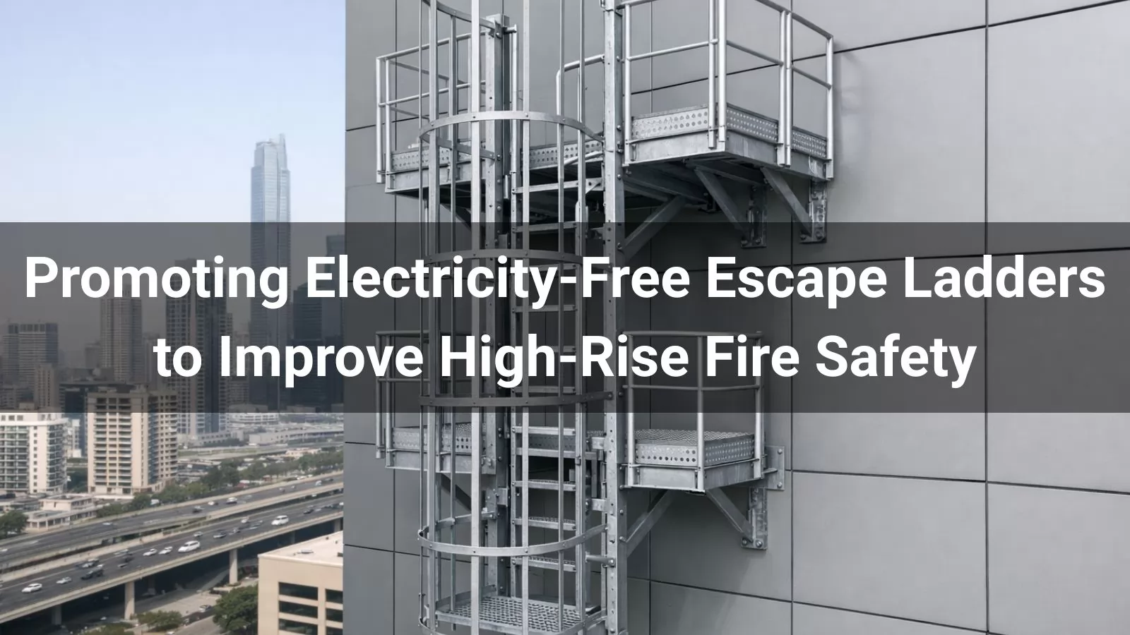 Promoting Electricity-Free Escape Ladders to Improve High-Rise Fire Safety